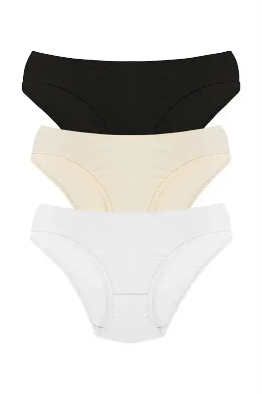 Akbeniz Women's 3-Pack Panties 40243 - 1