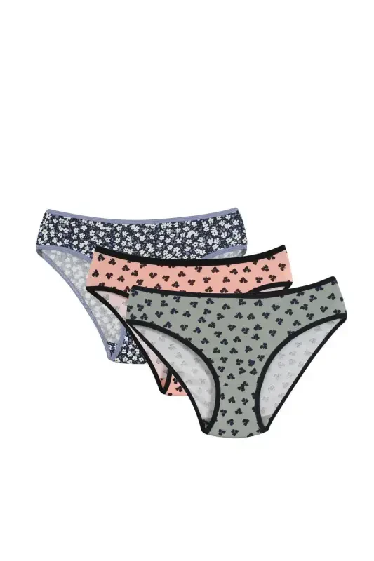 Akbeniz Women's 3-Pack Panties 40245 - AKBENIZ