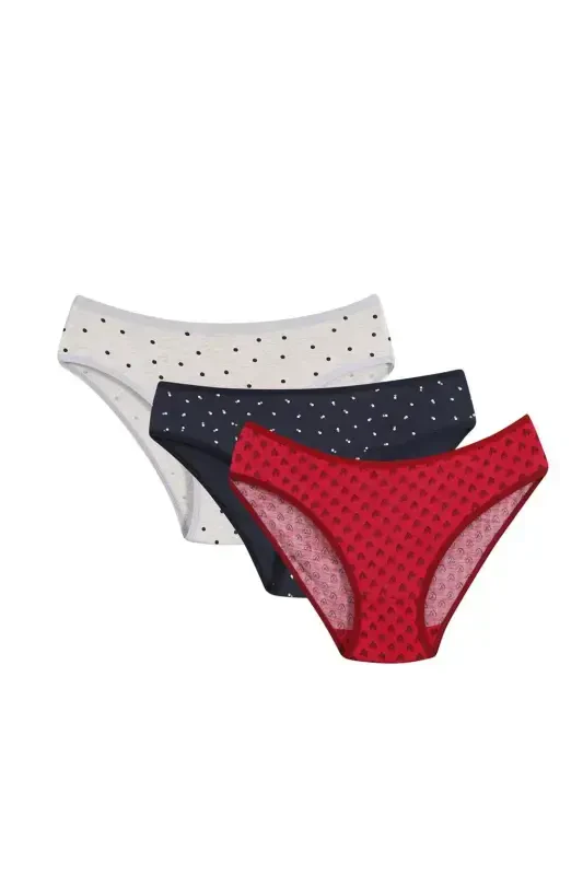 Akbeniz Women's 3-Pack Panties 40246 - AKBENIZ