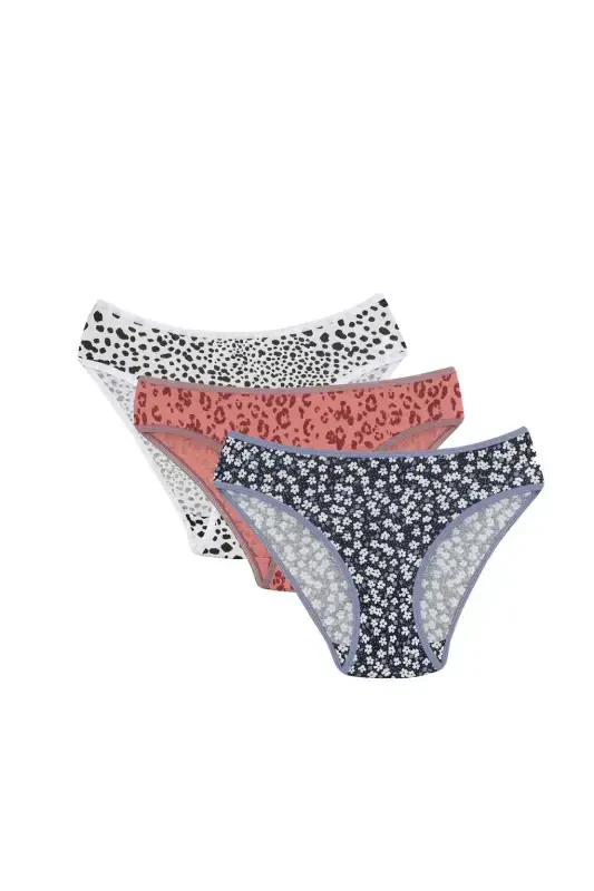 Akbeniz Women's 3-Pack Panties 40249 - AKBENIZ