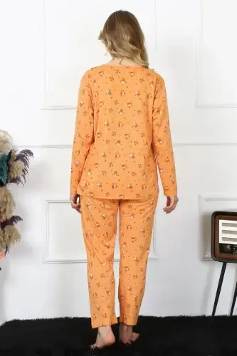 Akbeniz Women's 4XL-5XL-6XL-7XL-8XL Plus Size Long Sleeve Pajama Set 75014 - 4