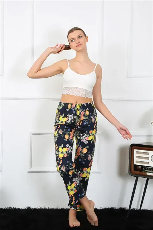 Akbeniz Women's Cotton Bottom Pajamas 27463 - 3