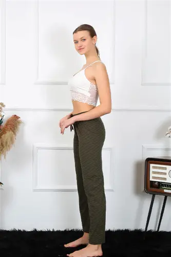 Akbeniz Women's Cotton Bottom Pajamas 27464 - 6