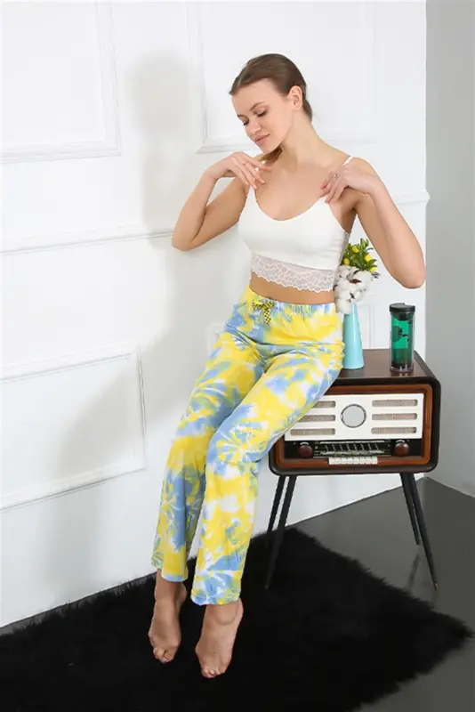 Akbeniz Women's Cotton Bottom Pajamas 27466 - 2
