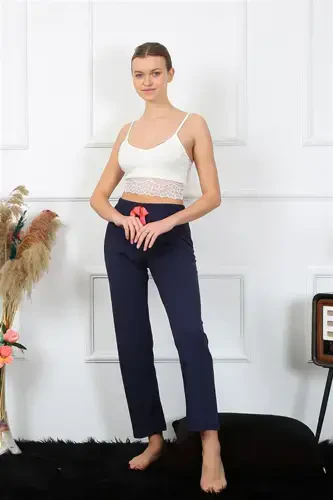 Akbeniz Women's Cotton Bottom Pajamas 27468 - AKBENIZ (1)