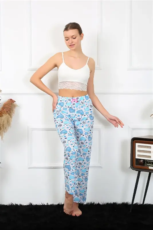Akbeniz Women's Cotton Bottom Pajamas 27469 - 1