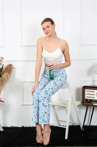 Akbeniz Women's Cotton Bottom Pajamas 27469 - 3