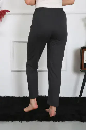 Akbeniz Women's Cotton Jersey Bottom Pajama Smoked 27514 - 5