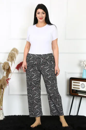 Akbeniz Women's Cotton Plus Size Bottoms Pajamas 27491 - Modazone