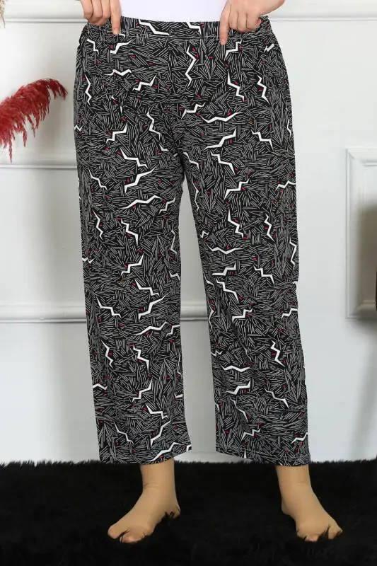 Akbeniz Women's Cotton Plus Size Bottoms Pajamas 27491 - 4