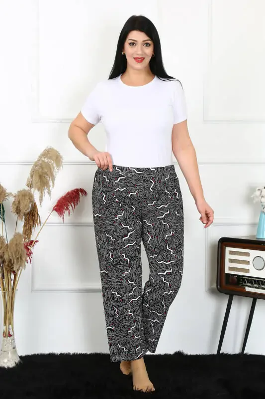 Akbeniz Women's Cotton Plus Size Bottoms Pajamas 27491 - 5