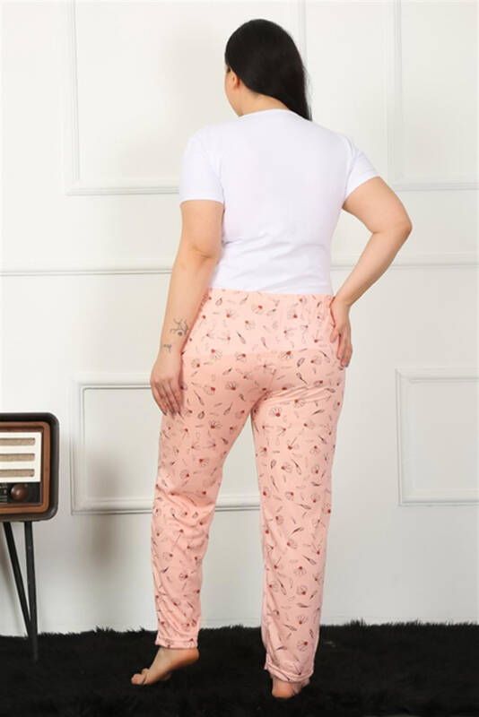 Akbeniz Women's Cotton Plus Size Sleep Bottom 27451 - 4