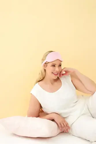 Akbeniz Women's Ecru Linen Jacquard Plus Size Set - 5