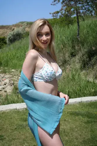 Akbeniz Women's Kimono Pareo Beach Dress Turquoise 38040 - 4