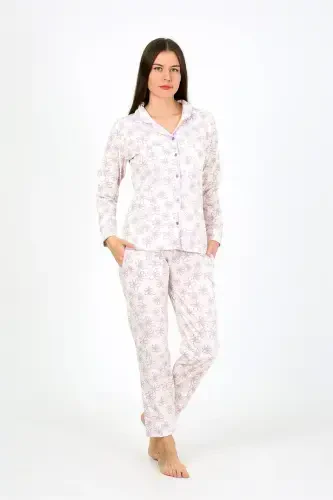 Akbeniz Women's Knitted Long Sleeve Pajama Set 2776 - AKBENIZ (1)
