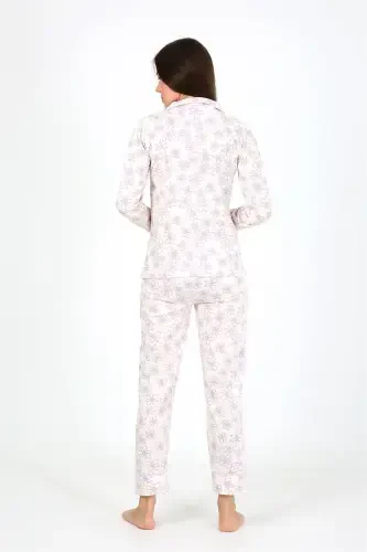 Akbeniz Women's Knitted Long Sleeve Pajama Set 2776 - 4