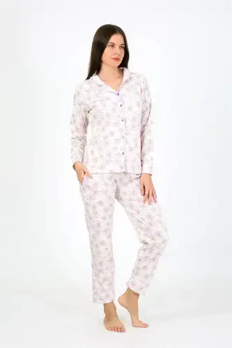 Akbeniz Women's Knitted Long Sleeve Pajama Set 2776 - 5
