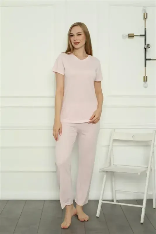 Akbeniz Women's Knitted Pajama Set 4157 - AKBENIZ
