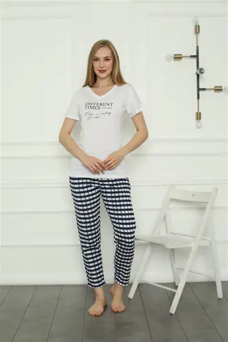 Akbeniz Women's Knitted Pajama Set 4160 - 1