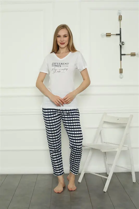 Akbeniz Women's Knitted Pajama Set 4160 - 1