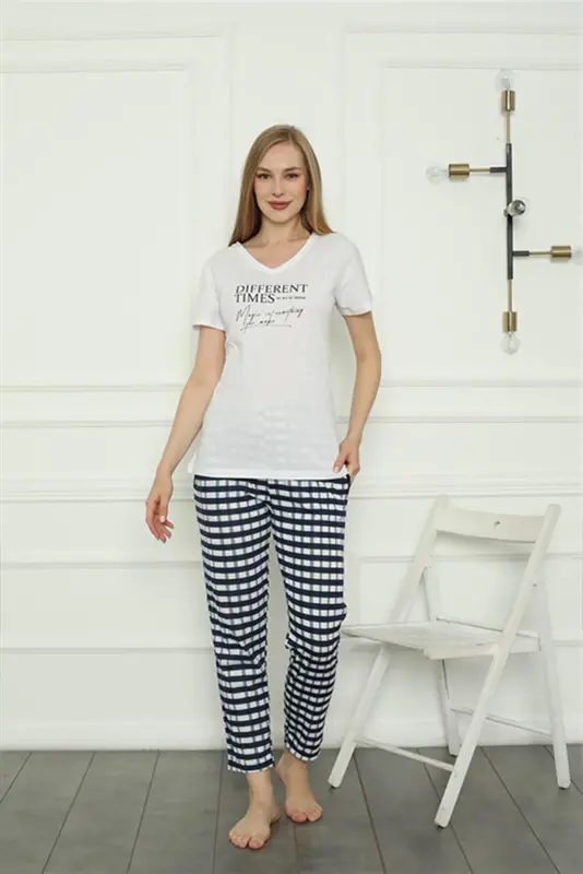 Akbeniz Women's Knitted Pajama Set 4160 - 3