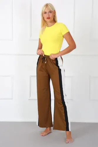 Akbeniz Women's Knitted Wide Leg Trousers 210015 - 3