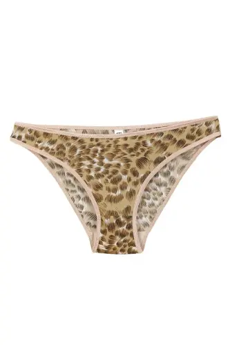 Akbeniz Women's Leopard Print 2-Piece Brief - 2