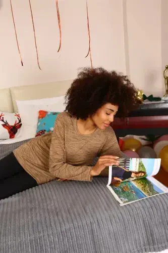 Akbeniz Women's Long Sleeve Knitted Pajama Set 4178 - Modazone (1)