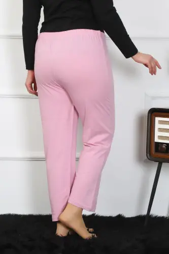 Akbeniz Women's Plus Size Pink Single Bottom Pajamas 27505 - AKBENIZ (1)