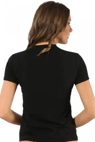 Akbeniz Women's Short Sleeve Bodysuit 232 - 5