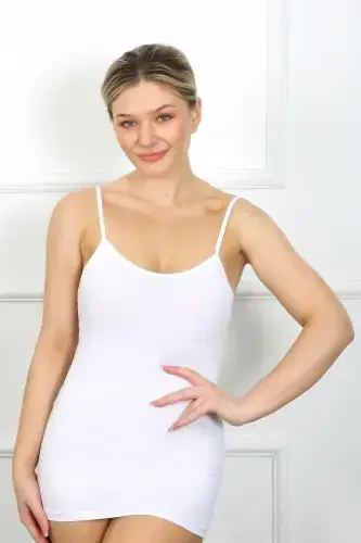 Akbeniz Women's Spaghetti Strap Tank Top 230 - AKBENIZ (1)