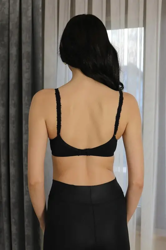 Akbeniz Women's Support Bra with Underwire 2814 Black - 1