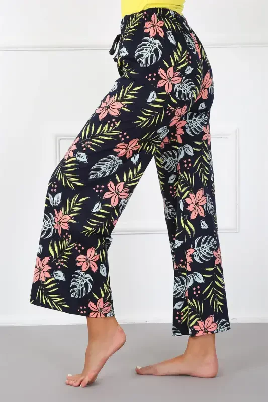 Акбениз женские трикотажные широкие брюки 210012 - 2