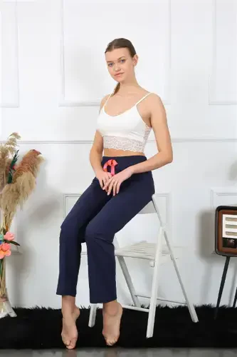 Акбениз Женские Хлопковые Нижние Пижамы 27468 - 4