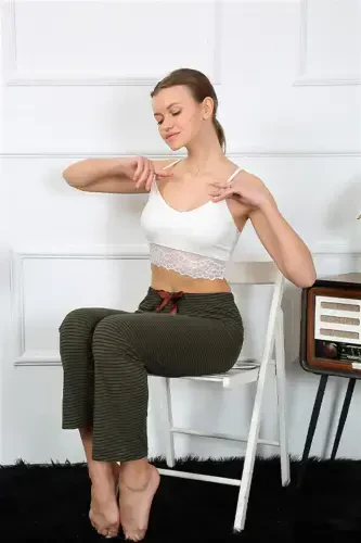 Акбениз Женские Хлопковые Штаны от Пижамы 27464 - 3