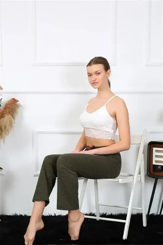 Акбениз Женские Хлопковые Штаны от Пижамы 27464 - 4