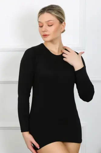 Akbeniz Женский Боди с Длинным Рукавом 250 - 4