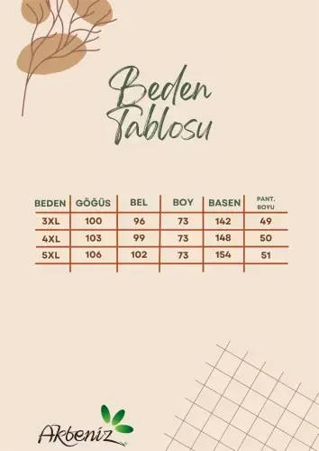 Акбениз Женский Большой Размер Комплект Майка с Шортами Трикотажный Лиловый 202508 - 6