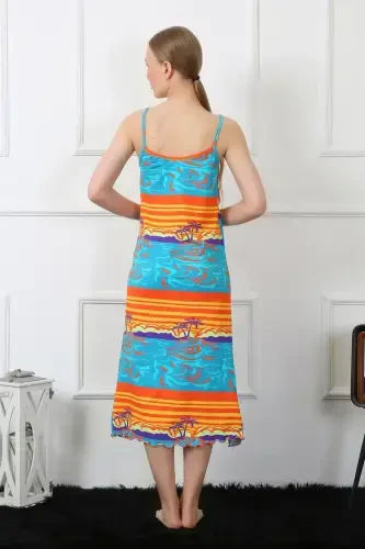 Акбениз Женский Ночной Комбинации на Бретельках 826 - 4