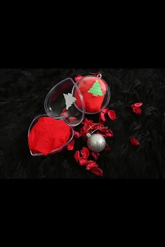 Акбениз Женский Новогодний Красный Слип - 4