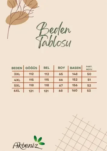 Акбениз Женский Темно-синий Комплект Пижамы Большого Размера с Шортами и Деталями Ленты - 7