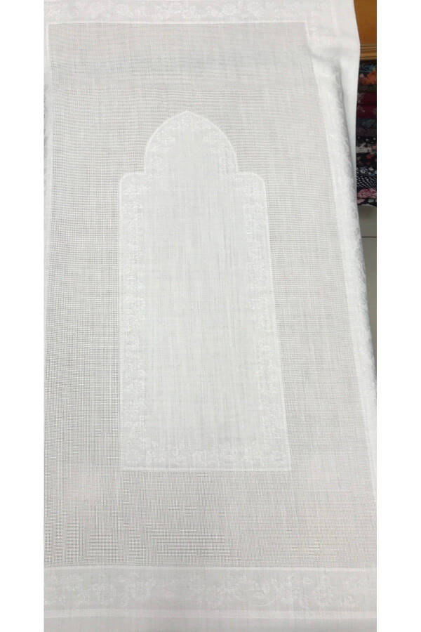 Akella Embroidered Smart Prayer Rug Cream - 1