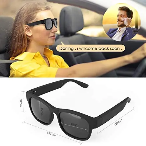 Smart Glasses Wireless Bluetooth Sunglasses Open Ear Music&Hands-Free Calling,for Men&Women,Polarized Lenses - 7