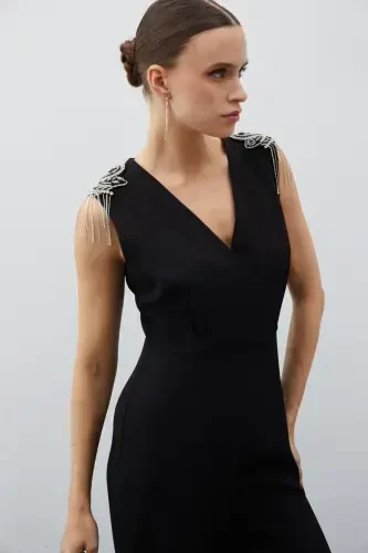 Aksessuarli Jumsuit - QORA - 6