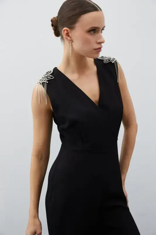 Aksessuarli Jumsuit - QORA - 6