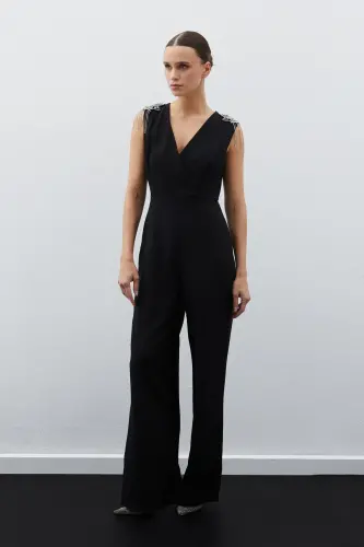 Aksessuarli Jumsuit - QORA - SATEEN (1)
