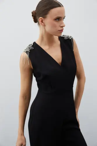 Aksessuarli Jumsuit - QORA - 6
