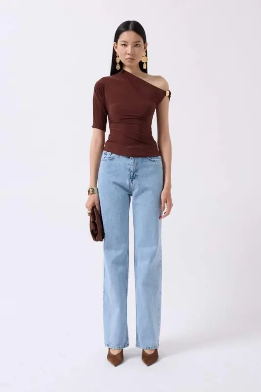 Aksesuar Detay Cutout Bluz - 2