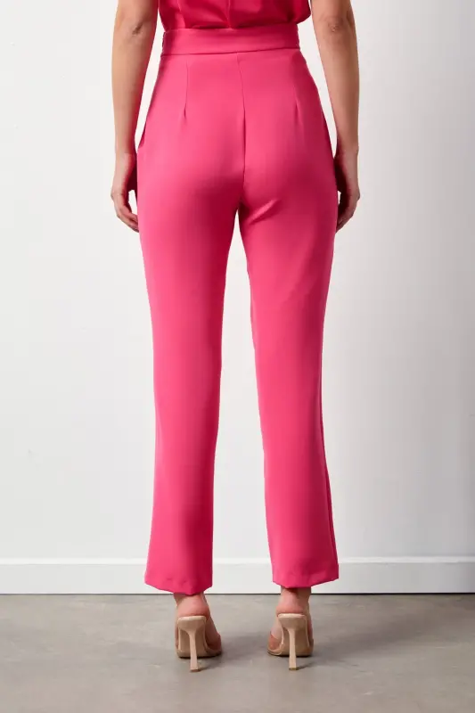Aksesuar Detaylı Pantolon - Pembe - PEMBE - 5