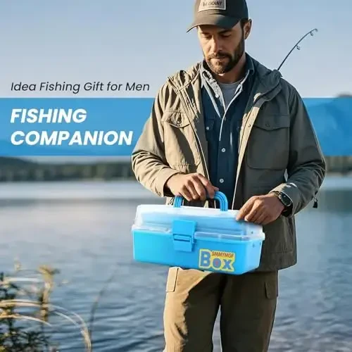 Pro 3-Layer FishingTackle Box Kit with Accessories Set,Including Saltwater and Freshwater Lures,Tools,Spacious Storage,All-in-One Bass Fishing Gear Set & Gift for Men(339pcs Fishing Tackle Box) - 6